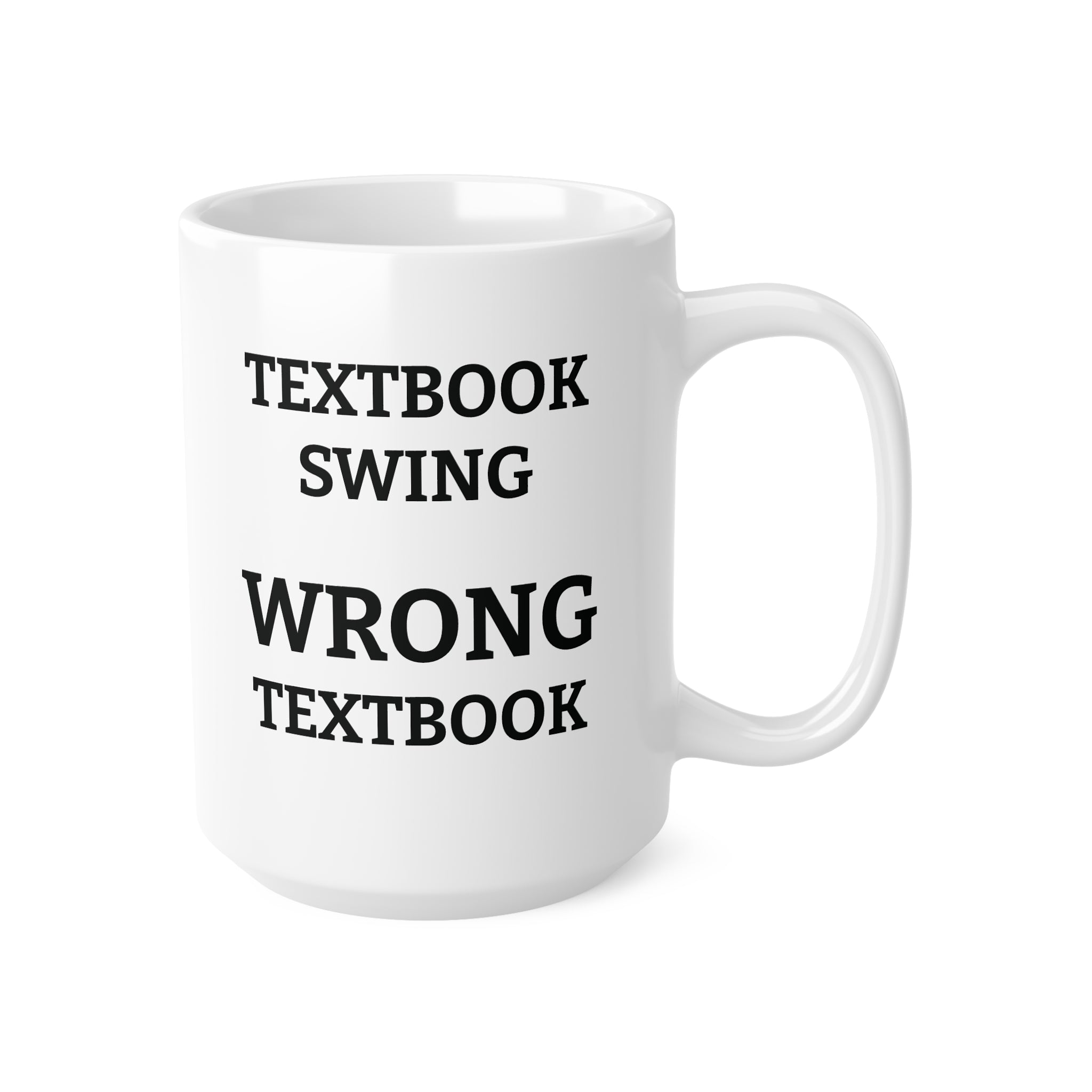 Wrong Textbook Mug – Funny Sports Mug
