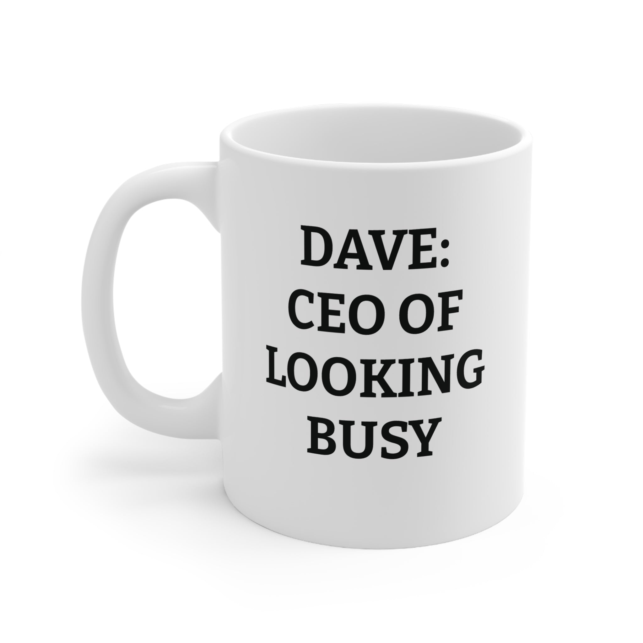 CEO of Looking Busy Mug – Personalised Funny Work Mug