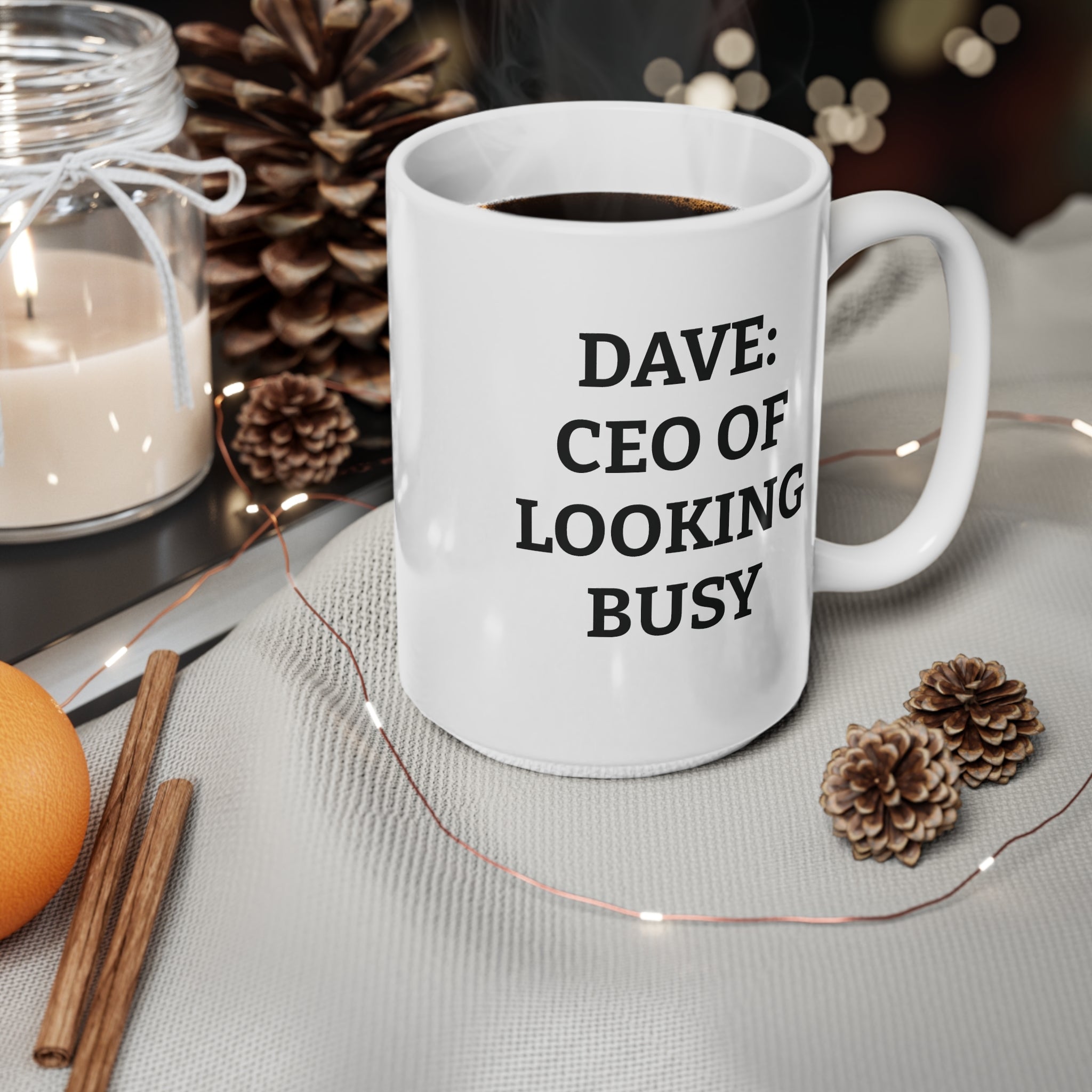 CEO of Looking Busy Mug – Personalised Funny Work Mug