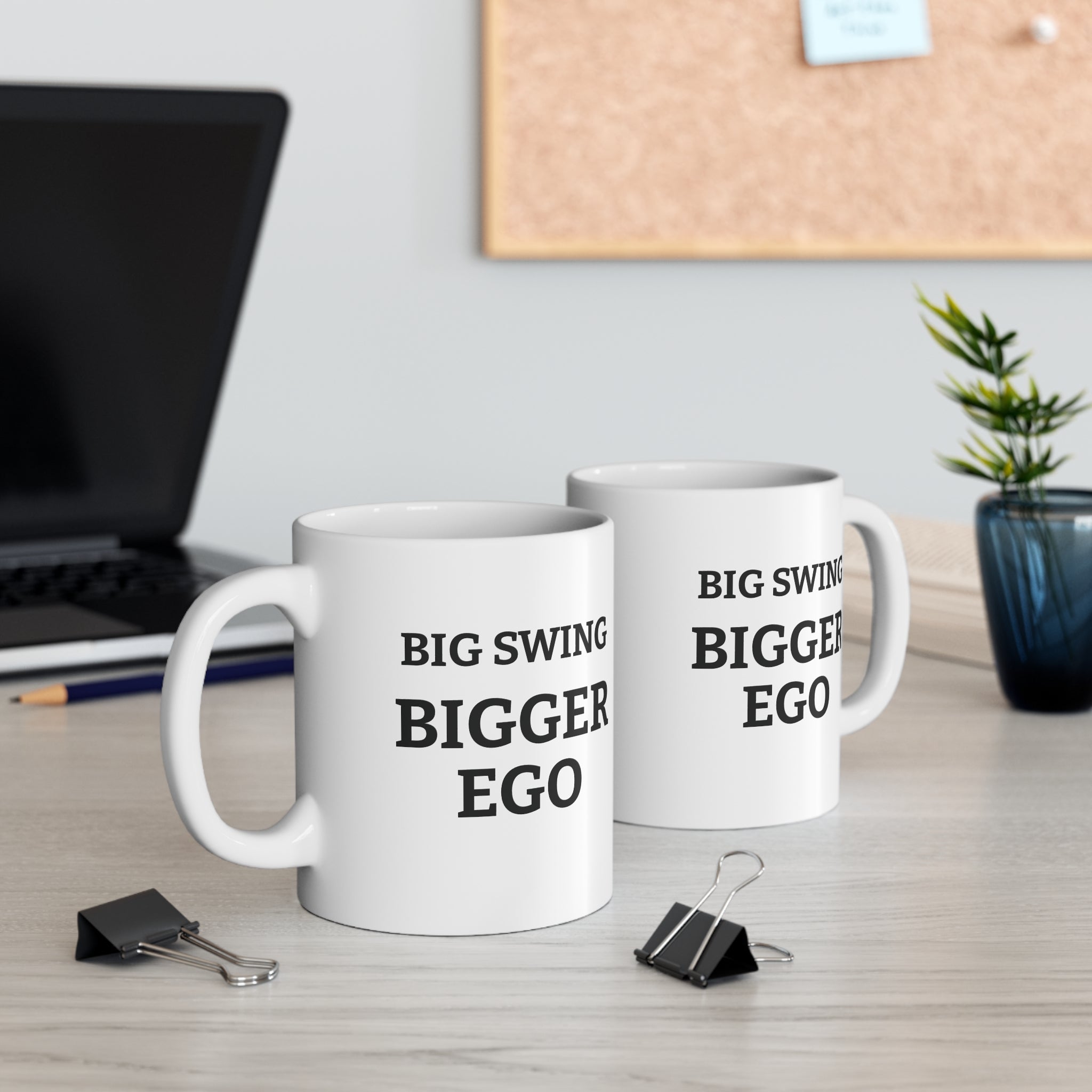 Big Swing Bigger Ego Funny Golf Mug