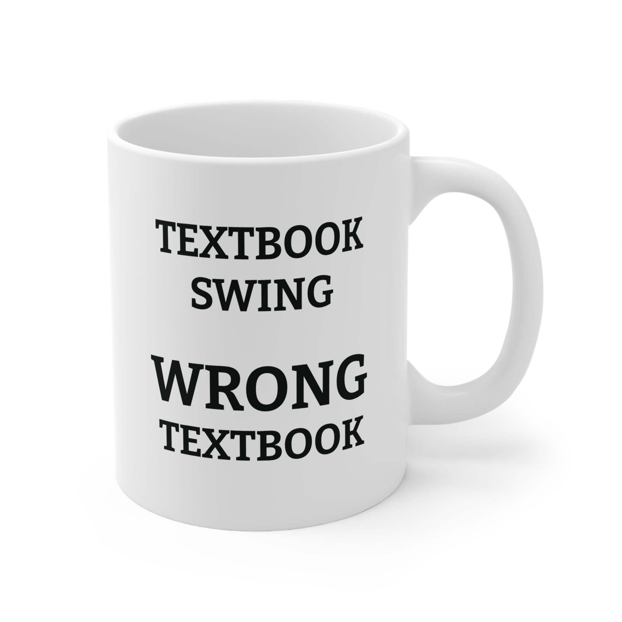 Wrong Textbook Mug – Funny Sports Mug