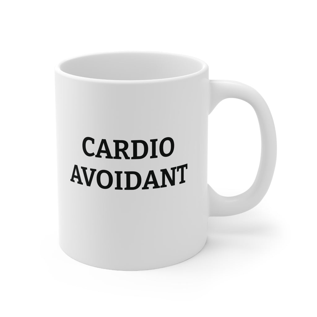 Cardio Avoidant Mug – Funny Gym Mug