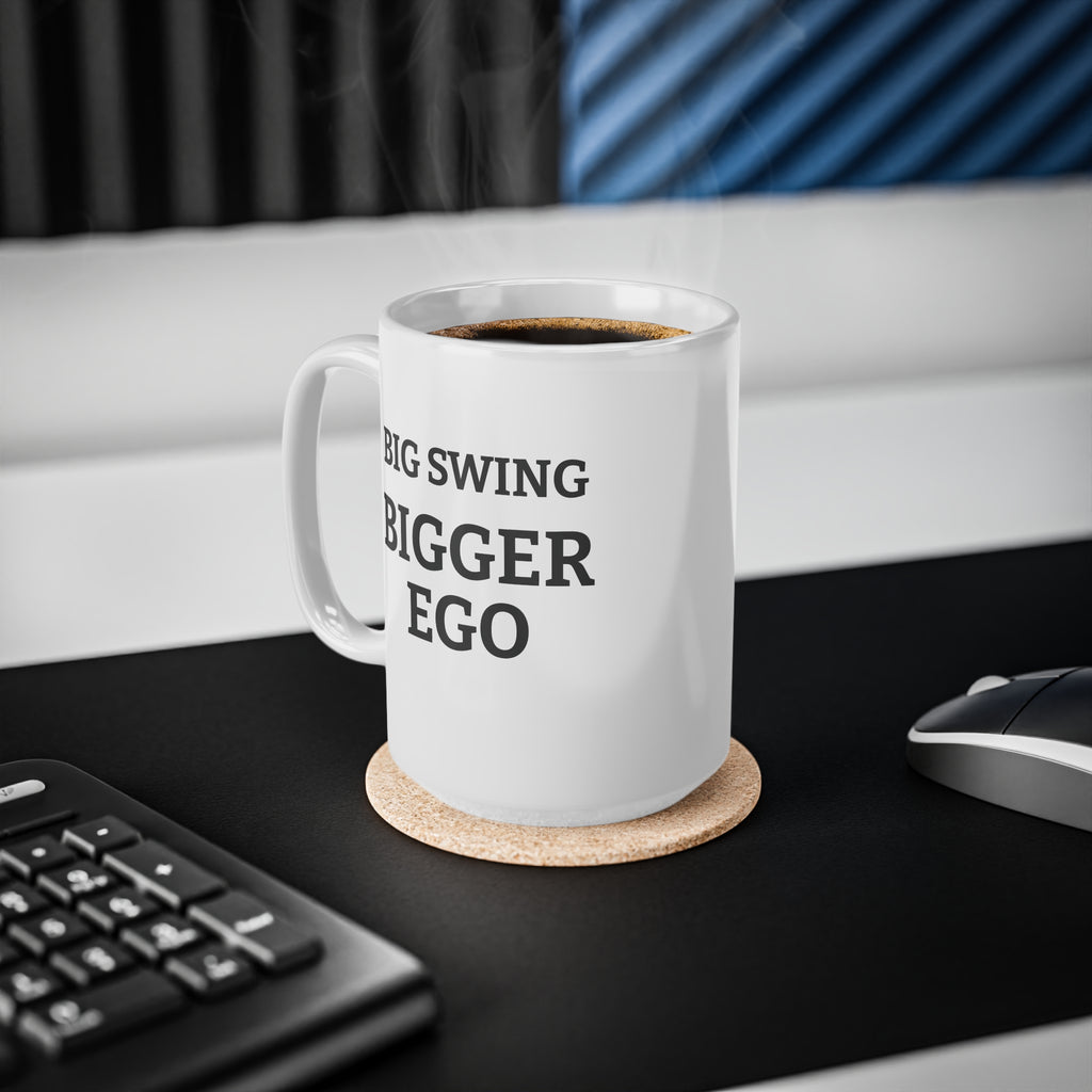 Big Swing Bigger Ego Funny Golf Mug